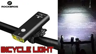 ROCKBROS Rechargeable Bicycle Light Cycling Riding Flashlight Waterproof Bike Headlight MTB