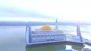 Aerial Masjid Al Alam Kendari