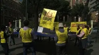 Amnesty activists protest Spain, EU immigration policies