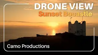 Drone View of Boscastle Cliffs at Sunset | NCI Lookout in Cornwall