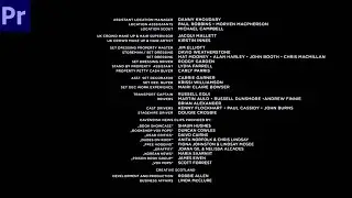 How to Create Rolling Film Credit  -   Adobe Premiere Pro 2023