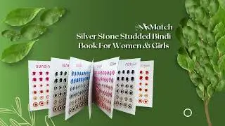 Sunaina Silver Stone in 10+ colors shades Bindis Book ||women Bindi || Red Bindi || Stone Bindi