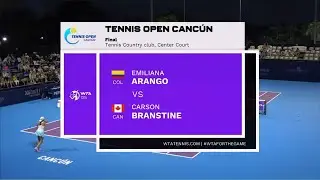 Emiliana Arango COL vs Carson Branstine CAN  -  HighLights