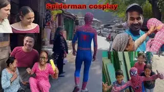Spiderman in Village🕷️ || Shocked public Reactions😯