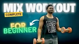 Beginners mix workout with Complete guidance | vlog