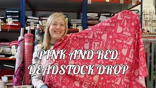 Pink and Red Deadstock Fabric Drop