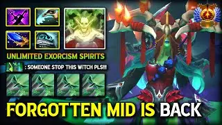 FORGOTTEN MID IS BACK ! Unlimited Evil Spirits Death Prophet With Aghs Scepter item Build 7.40b DotA