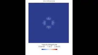 2D Static bubble with surface tension #shorts