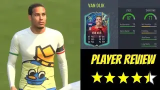 VIRGIL VAN DIJK (96) TEAM OF THE SEASON ! PLAYER REVIEW | FIFA 22 ULTIMATE TEAM