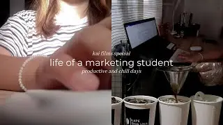 my life as a marketing student📚 | doing school and intern tasks🌞and days I spend with my fam☕