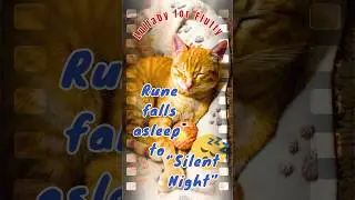 Rune falls asleep to Silent Night with my voice. Routine moments #routinemoments