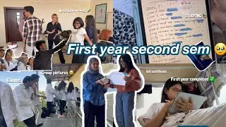 First year MBBS second Sem 🩺 📚🥼 || second sem exams 🤯, and first year MBBS is over🥹
