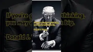 Think BIG #shorts #donaldtrump #power #money #success #trump #wisdom #knowledge