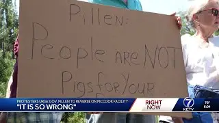 'It is so wrong': Protesters urge Gov. Pillen to reverse course on McCook facility
