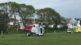 Baiter Park coastguard helicopter