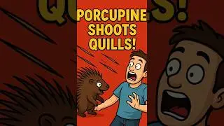 When a porcupine gets angry... things get wild! #Porcupine #FunnyAnimals #WildMoments #AnimalAttack