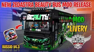 New Zesastra Beauty Bus Mod Tamil | Bus Simulator Indonesia | Beauty Bus Livery In Bussid #zedastra