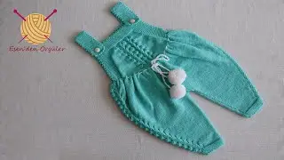 Şalvar Model Askılı Bebek Tulum Yapımı (part 3)