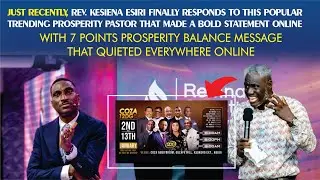 Rev Kesiena Esiri's 7 Points to PROSPERITY Balance that quieted Everywhere After Korede Uproar