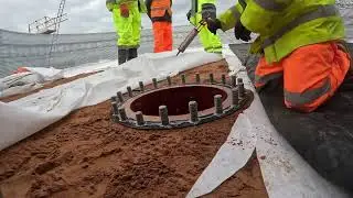 Water Storage -  Scunthorpe STW tank assembly - Turtle Productions