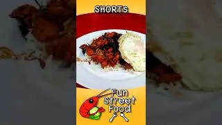 Thai Stir Fry Chili Duck Basil Pork Basil with Fried Egg | Phat kaphrao - Fun Street Food Thailand