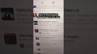 How To Find Facebook Dating Groups In Your Area  💖 #datingadvice #datinglife #datingtips #shorts