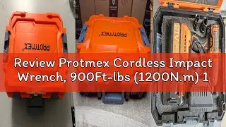 Review Protmex Cordless Impact Wrench, 900Ft-lbs (1200N.m) 1/2