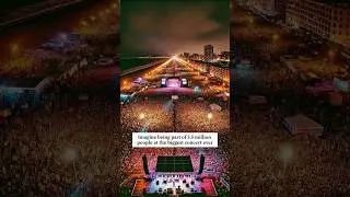 The Greatest Concert in History: 3.5 Million People in 1997 on Copacabana Beach in Rio de Janeiro