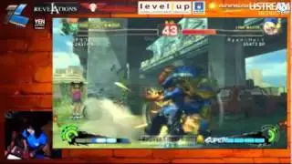 SSF4 AE: Ryan Hart (Yun) vs Kokujin (Ryu), Choco Blanka (Blanka), chakai (Ken) - NSB 25 Blocks