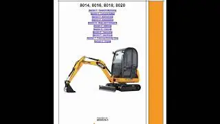 JCB 8014, 8016, 8018, 8020 Mini Excavator Service Manual