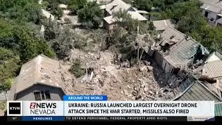 Ukraine says Russia launched the biggest overnight drone bombardment of the war