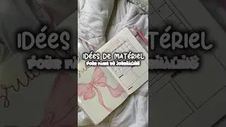 💗| Id&eacute;es de mat&eacute;riel pour faire du journaling ~ #aesthetic #thatgirl #cleangirl #journaling #fyp
