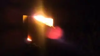big fire in gas cylinder