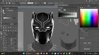 Black panther vector tracing | vector | #graphicdesign #vectorart #vectorartwork #vectortracing