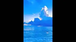 Blue Light Flashing In The Sky#nature#beach#shorts
