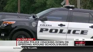 Calera Police cracking down on speeding around schools/ buses