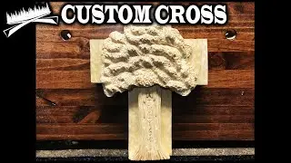 CUSTOM CROSS WOODCARVING - Relief Wood Carving A Cross And Tree