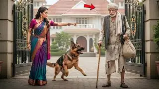 करोड़पति बाप भिखारी बनकर बेटे के घर गया तो बहु ने कुत्ता छोड़ दिया फिर जो हुआ देखकर.. #भारतनाटक