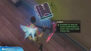 Fortbyte #94: Accessible by Using Scarlet Scythe to Smash Blue Canoe Under Frozen Lake - Fortnite