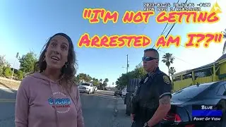 COP FORCED TO ARREST FEMALE FRIEND FOR WARRANT