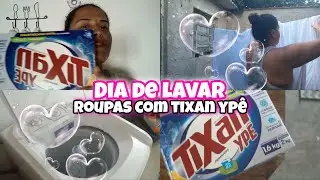 LAVANDO ROUPAS COM SAB&Atilde;O TIXAN YP&Ecirc;|RESENHA|LAVANDO NA M&Aacute;QUINA |ROUPAS LIMPAS E CHEIROSA