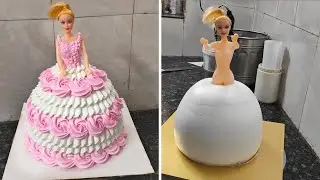 Doll Cake Recipe|Doll Cake Design|Barbie Doll cake |Girl Birthday Cake|Ye Doll Cake Kaisa Bana Hai