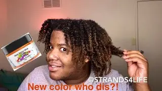 HAIR PAINT WAX / TEMPORARY HAIR COLOR ON NATURAL HAIR  | Natural Hair Men