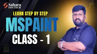 🎨 MS Paint Class 1 | Shapes, File Menu & Colors Fill | Step-by-Step for Beginners