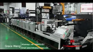 DABA Inline Flexo Printing Machine Online With Automatic Butt Splicer Unwinder&Automatic Rewinding