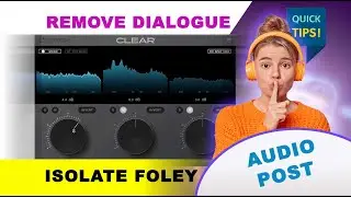 Remove Dialogue, Isolate Foley, Tool for film using Supertone Clear AI Audio Plugin