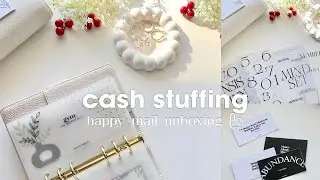 DECEMBER CASH STUFFING ᥫ᭡ | $372 | Happy Mail Unboxing