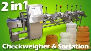 [2 in 1] Sortation System with Checkweigher Functionality for Molded Parts