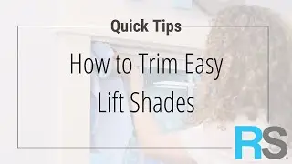Как подрезать рулонные шторы Easy Lift | Redi Shade