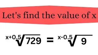 Find the value of x | exponential expression